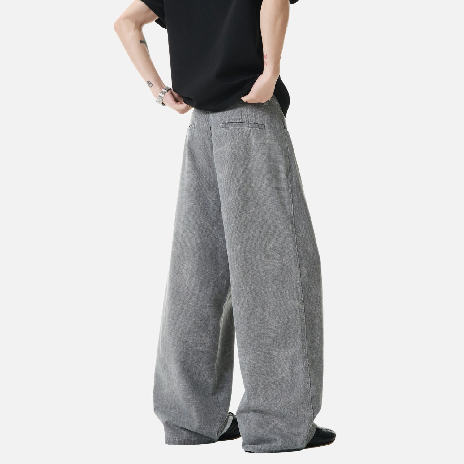 Old-Money Washed Denim Pants