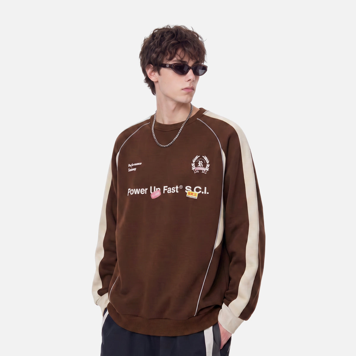 Vintage Racing Raglan Sweatshirt