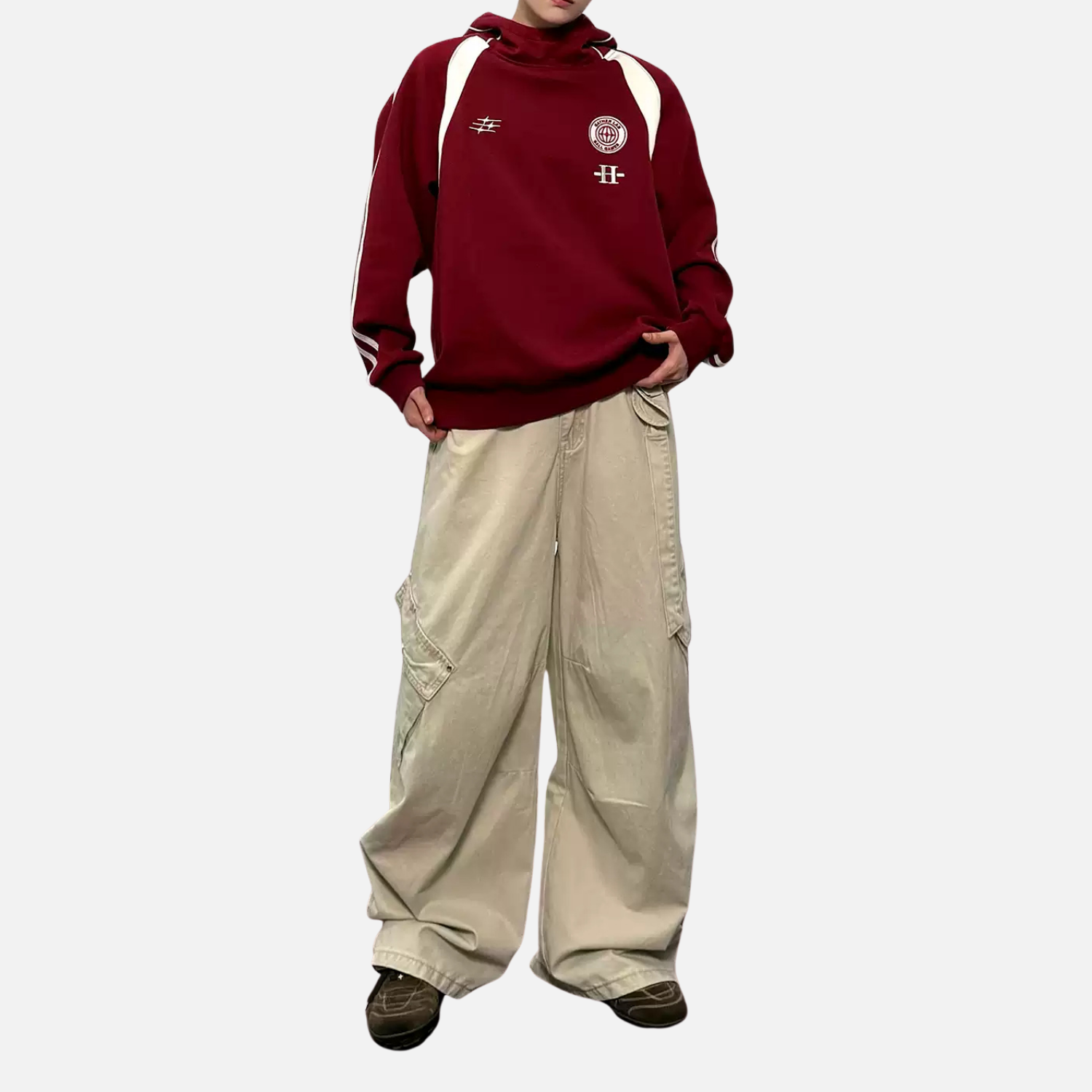 Vintage Colorblock Raglan Hoodie