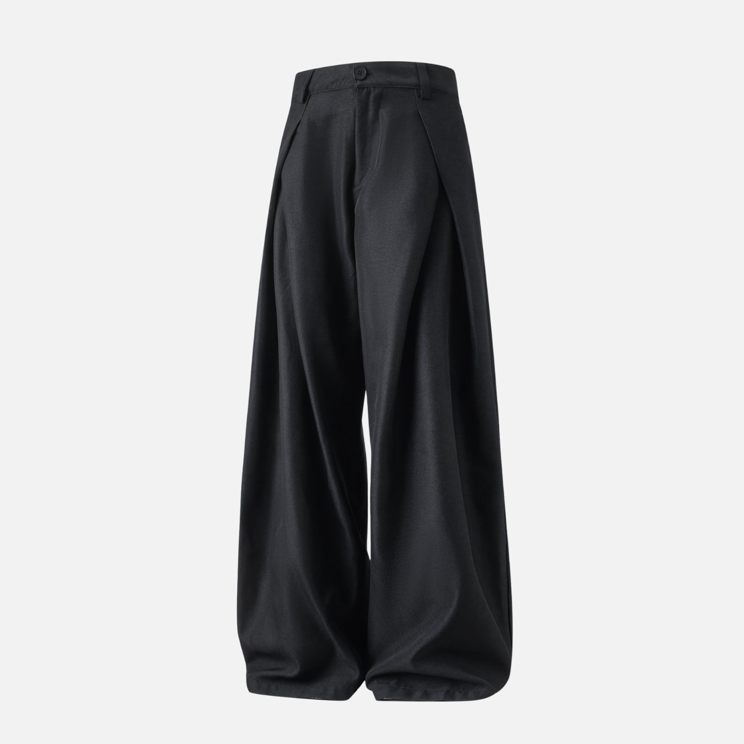 Elegant Pleated Texture Trousers
