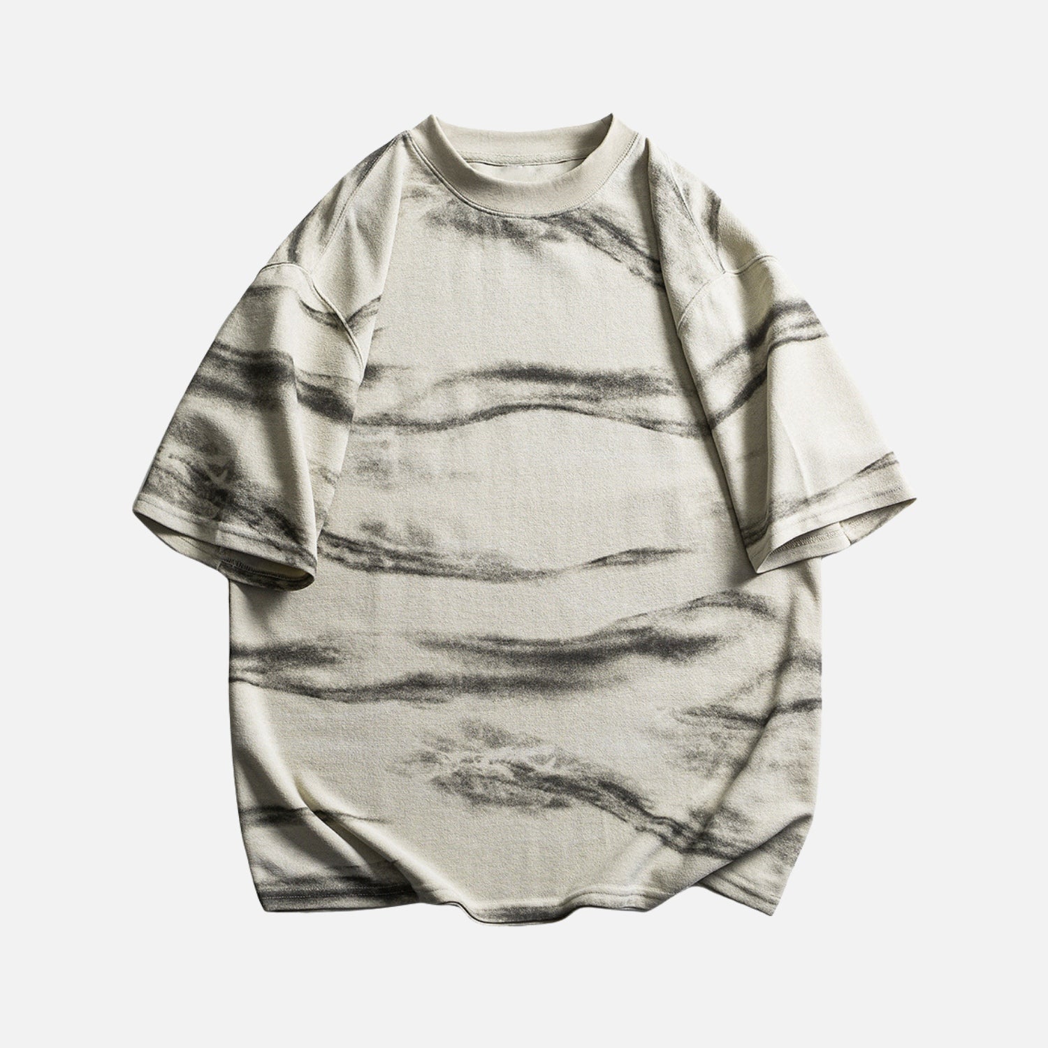 Graphic Colorblock Crewneck Tee