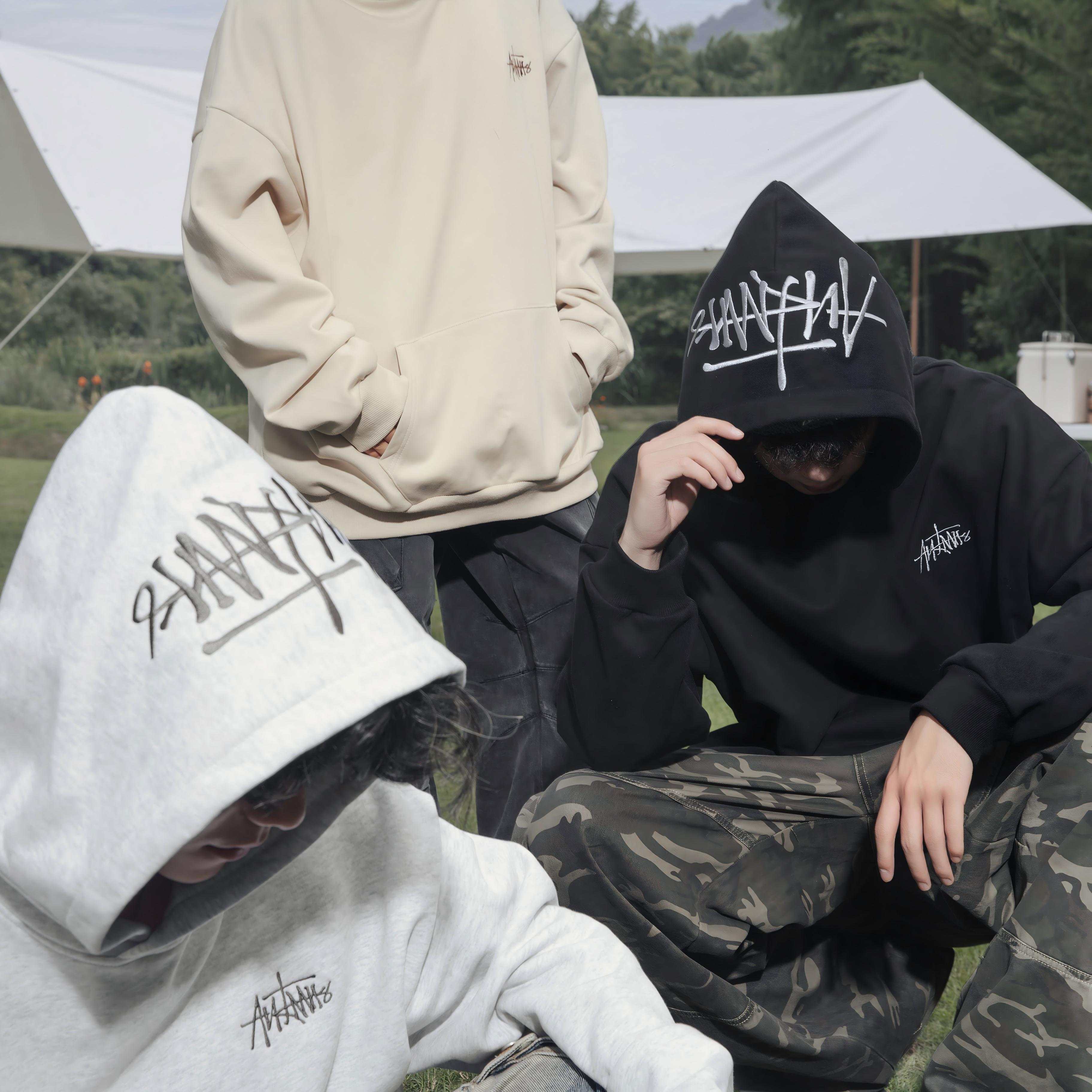 Heavyweight Hand-Drawn Embroidery Hoodie