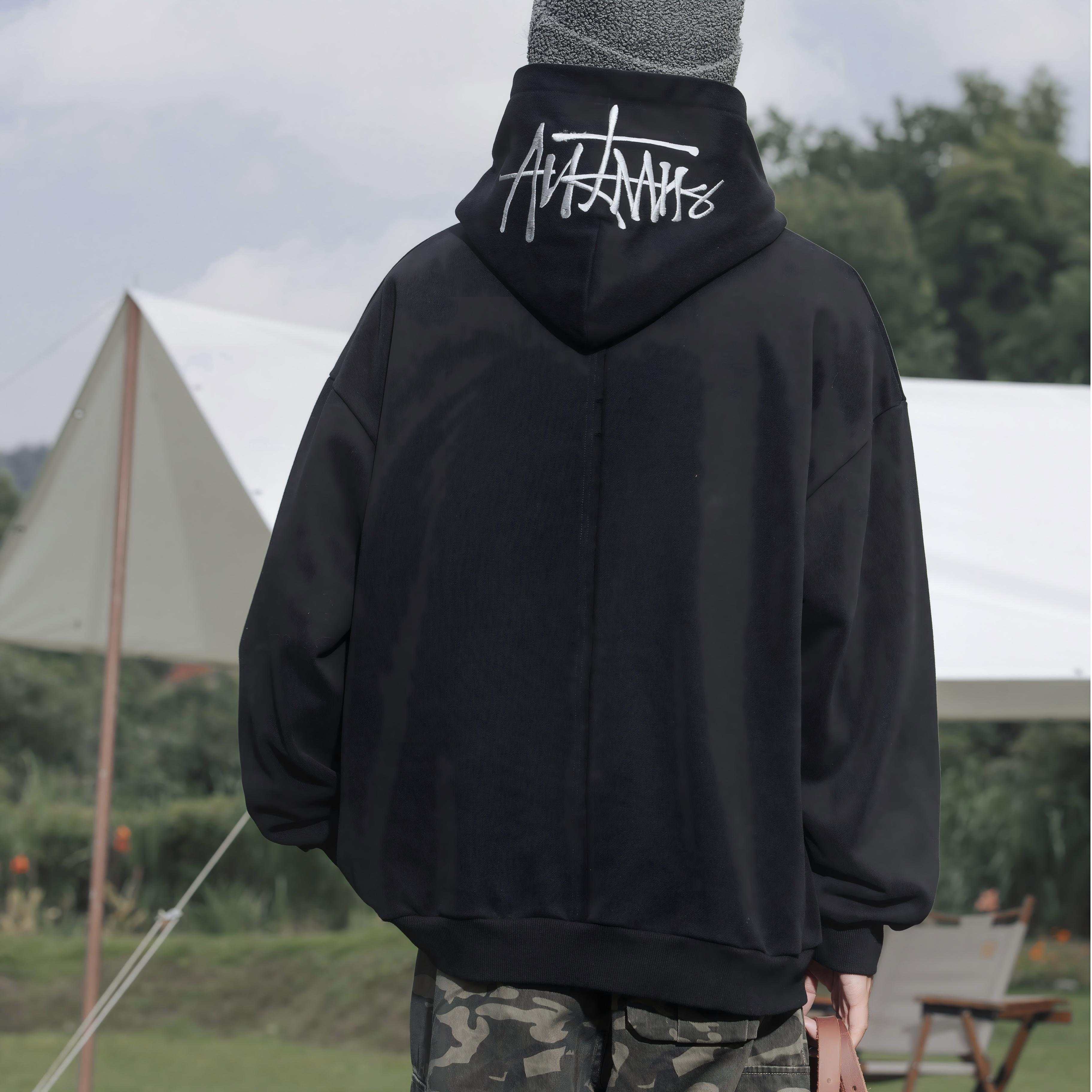 Heavyweight Hand-Drawn Embroidery Hoodie