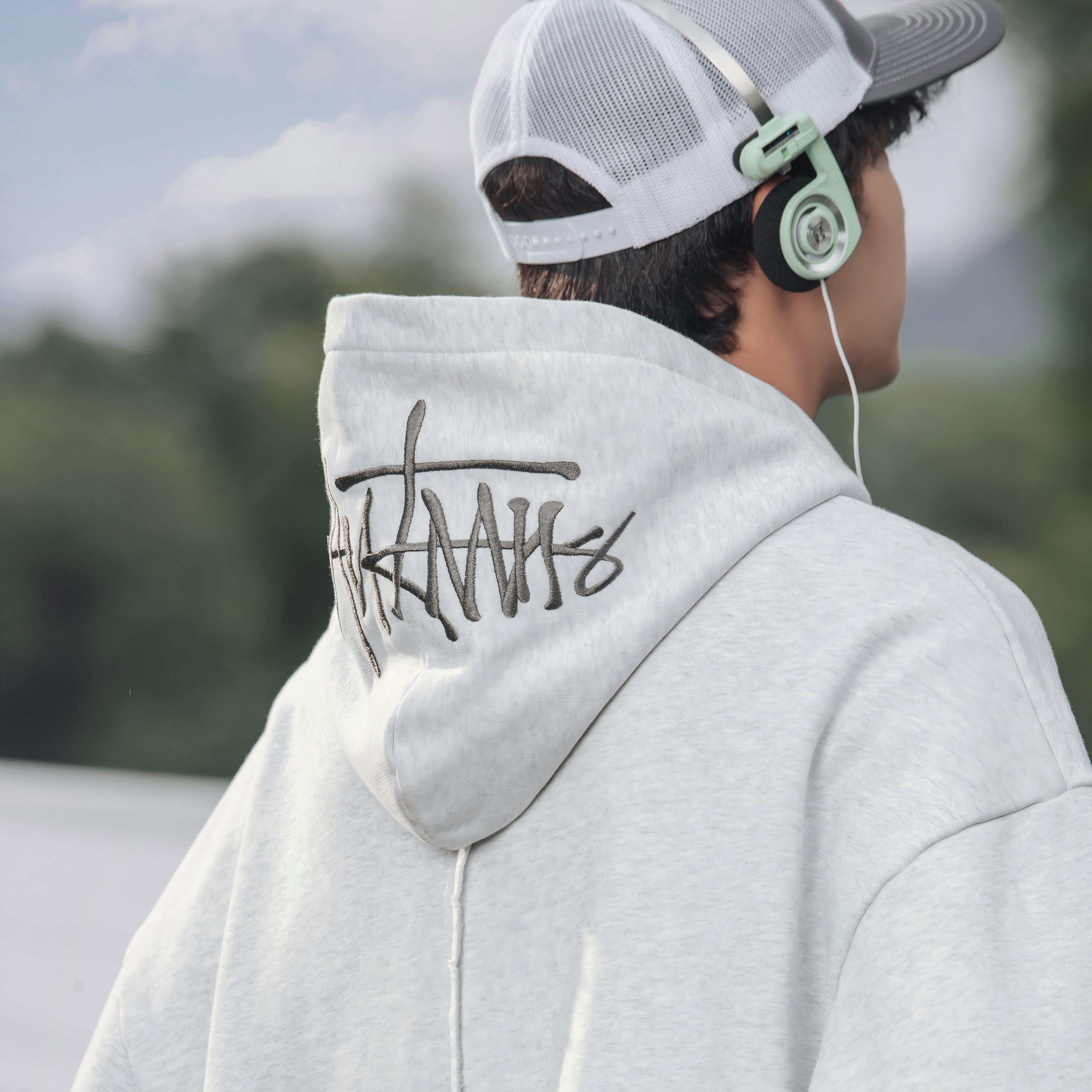 Heavyweight Hand-Drawn Embroidery Hoodie