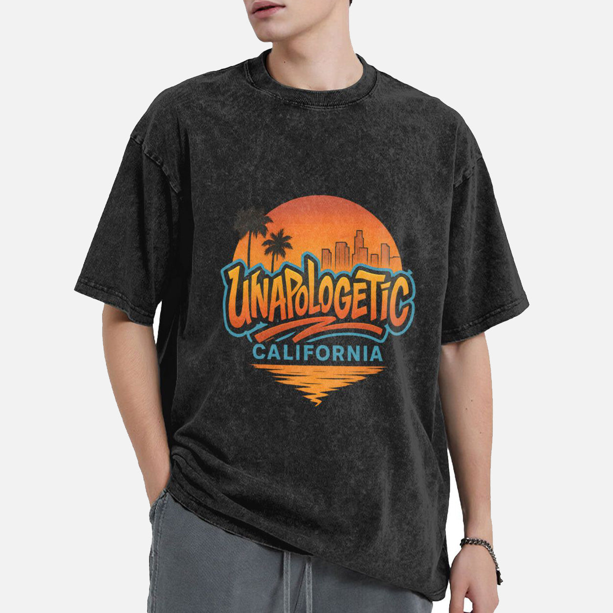 Retro California Sunset Vibes Tee