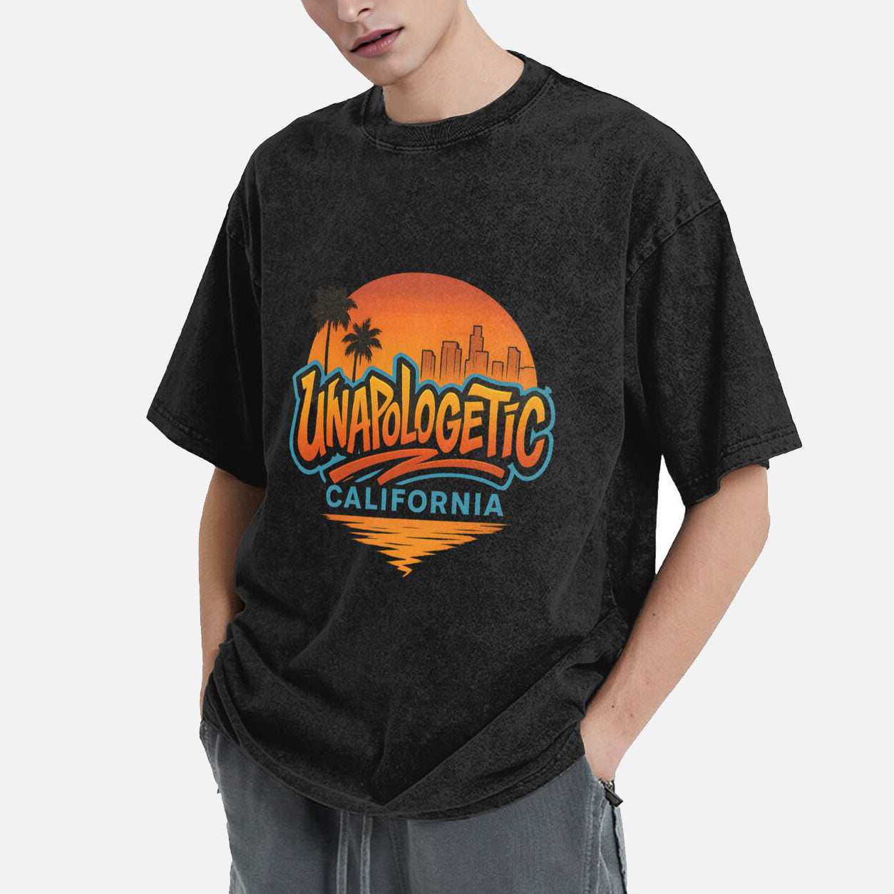 Retro California Sunset Vibes Tee