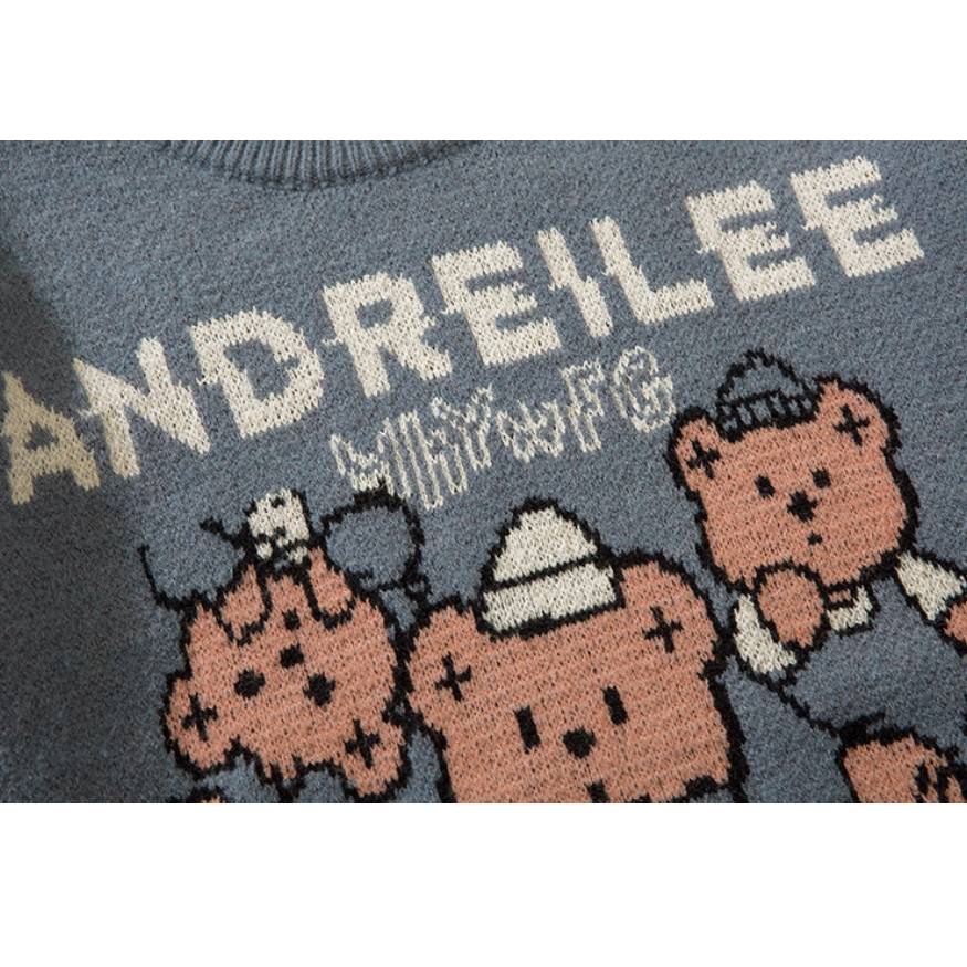 Cute Bear Family Pattern Sweater