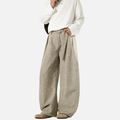 Pleated Drape Blade Baggy Trousers