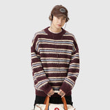 Japanese Retro Striped Knit Sweater