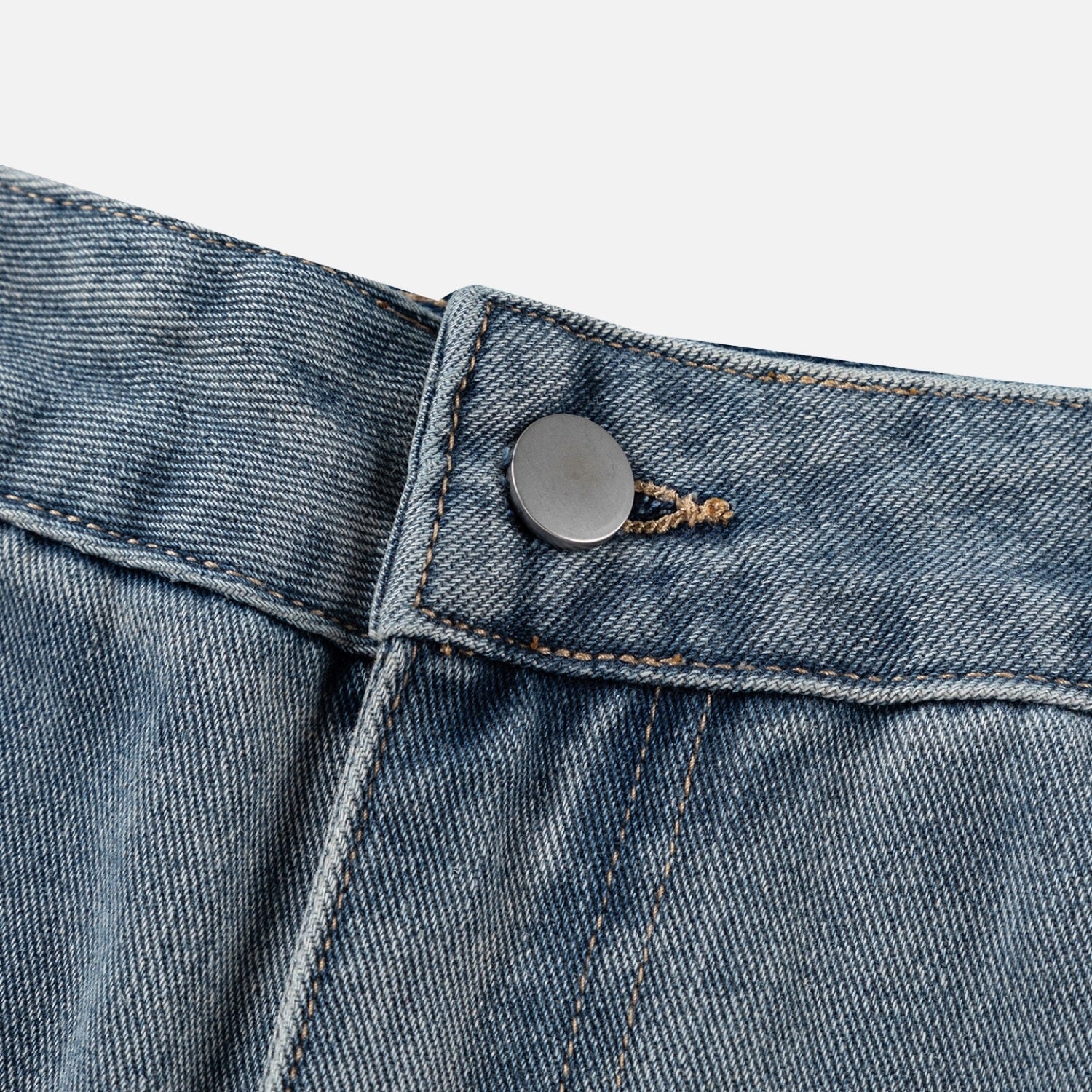 Vintage Washed Panel Baggy Jeans