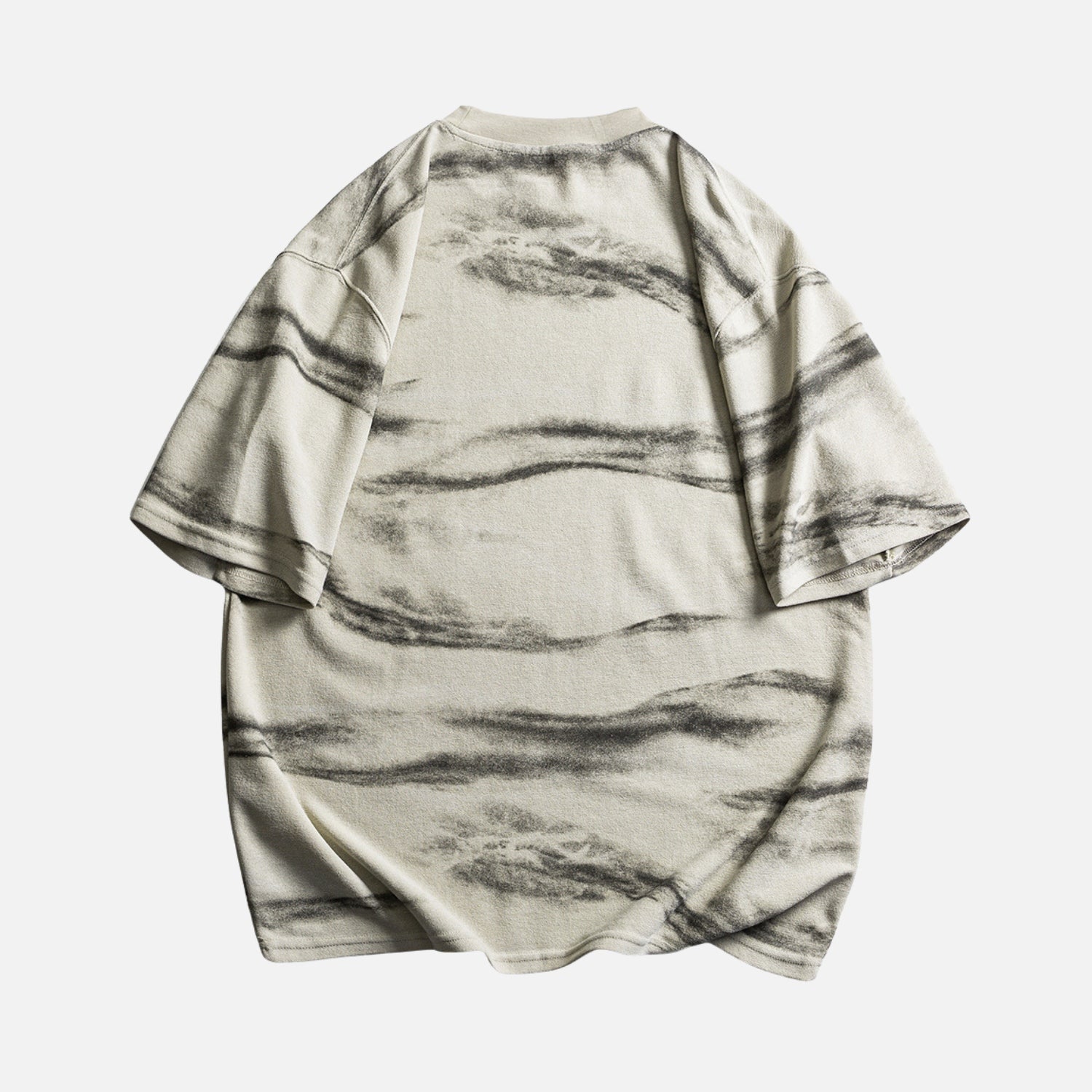 Graphic Colorblock Crewneck Tee