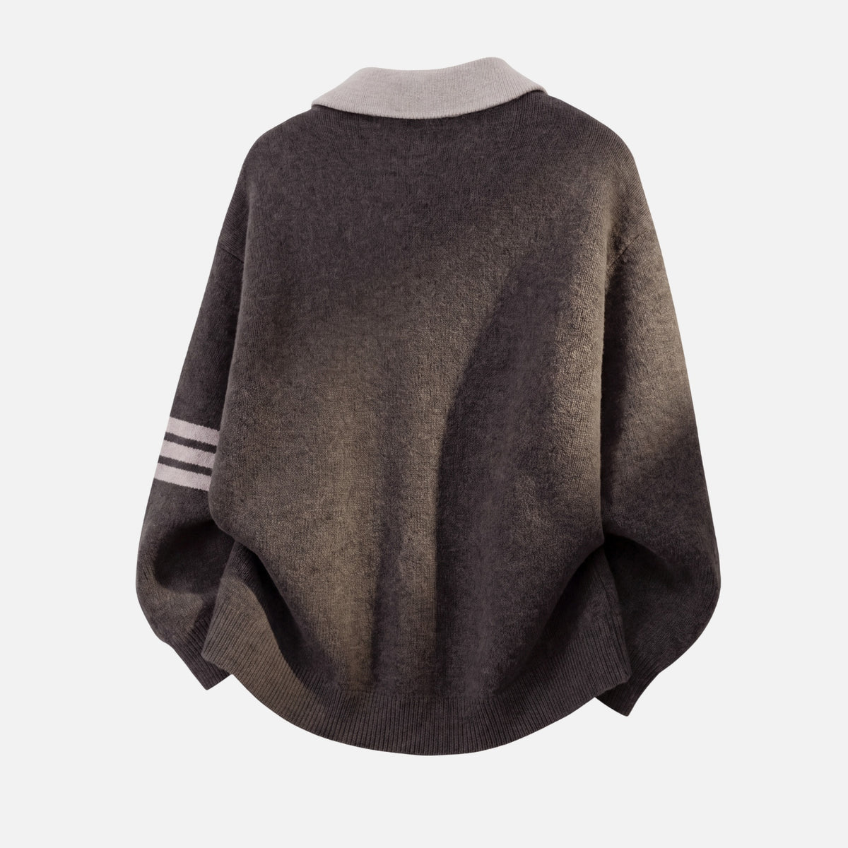 Vintage Old-Money Colorblock Polo Sweater