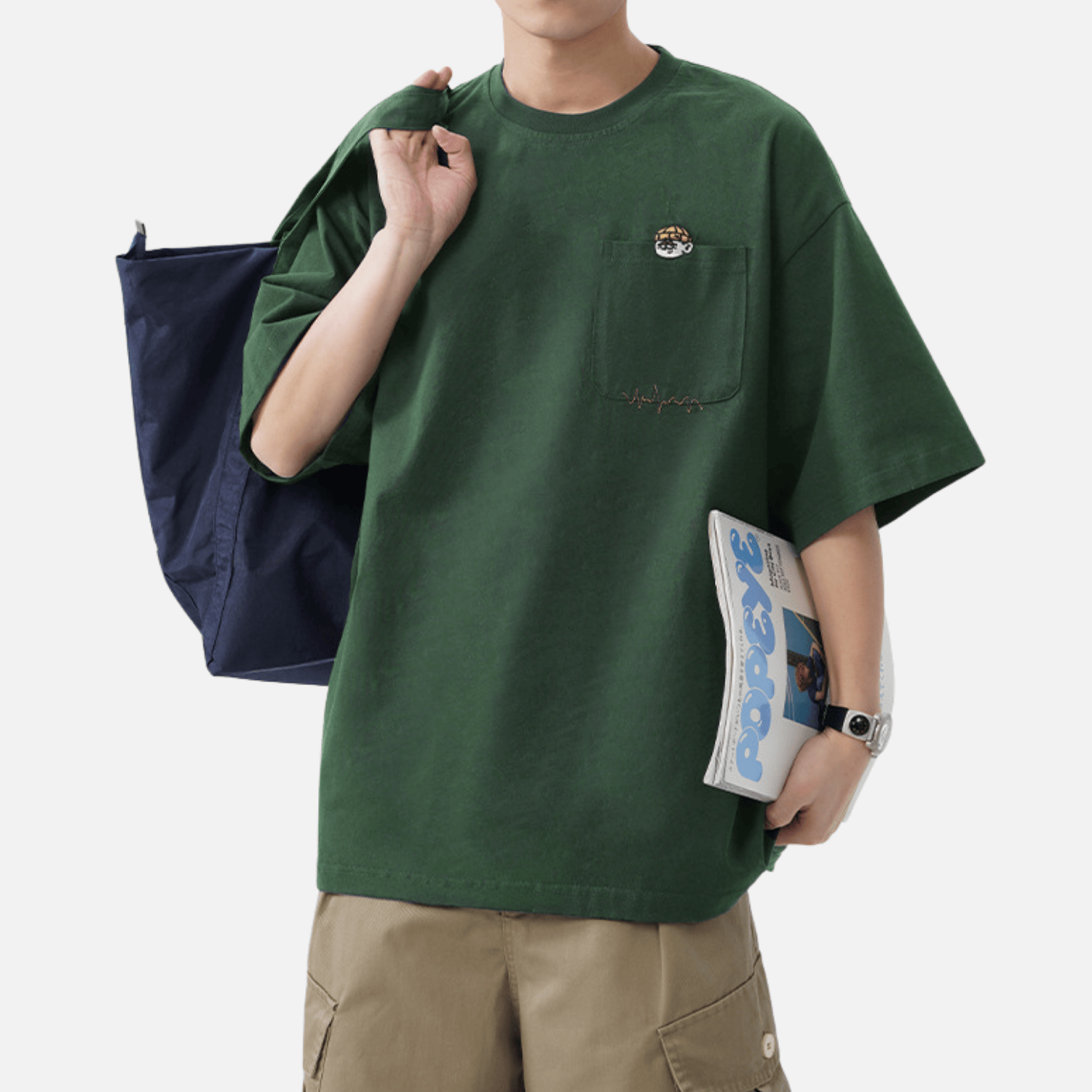 Retro Embroidery Cotton T-Shirt