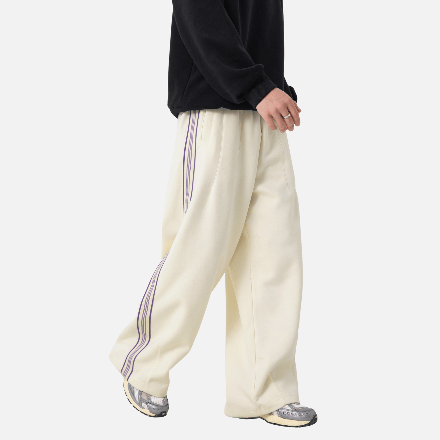 Colorblock Stripe Casual Pants