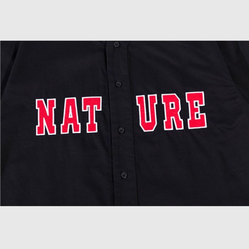 Natur Solide Baseball-Shirts