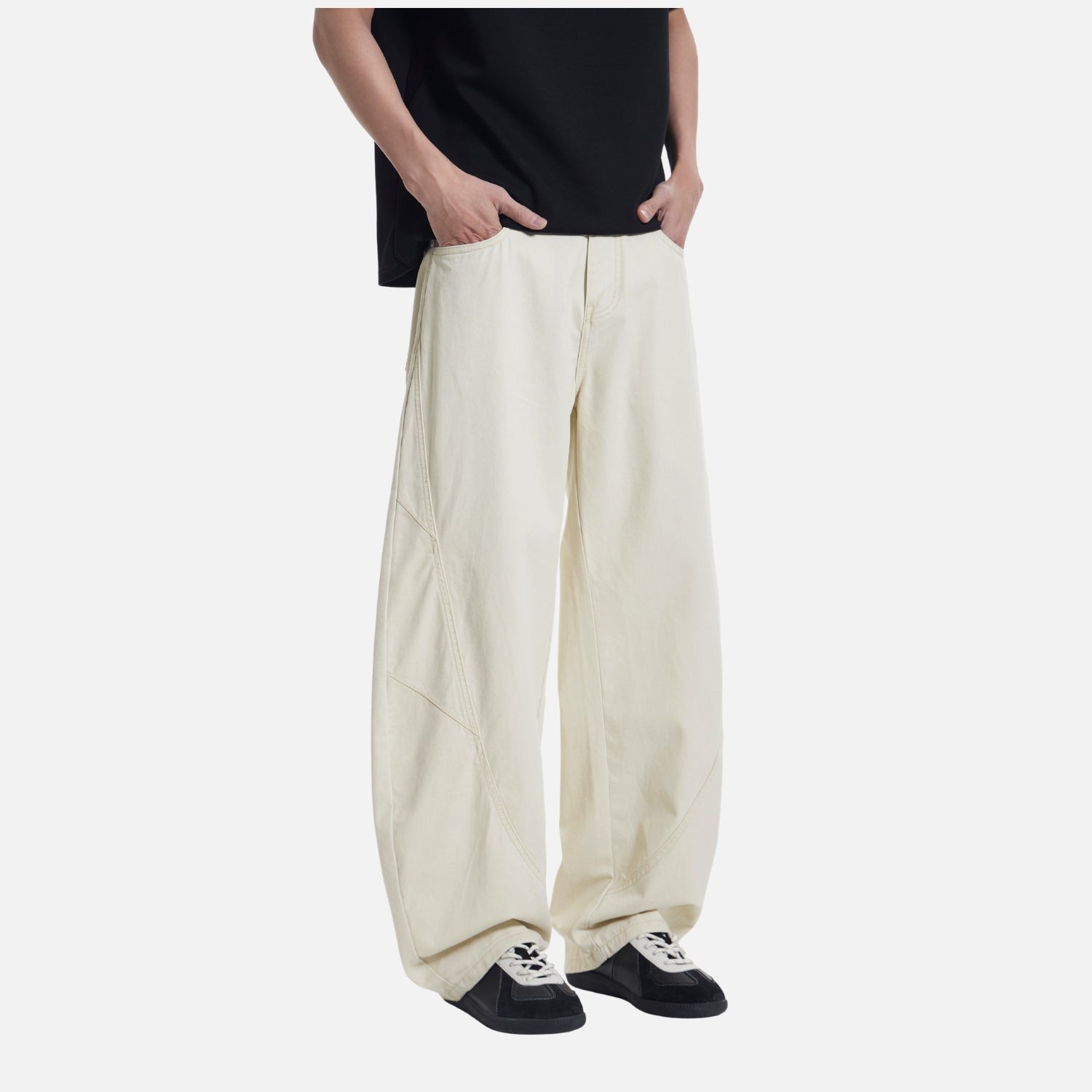 Vintage Washed Cotton Baggy Pants