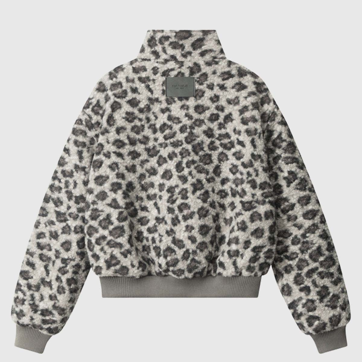 Reversible Quilted Leopard Print Jacket