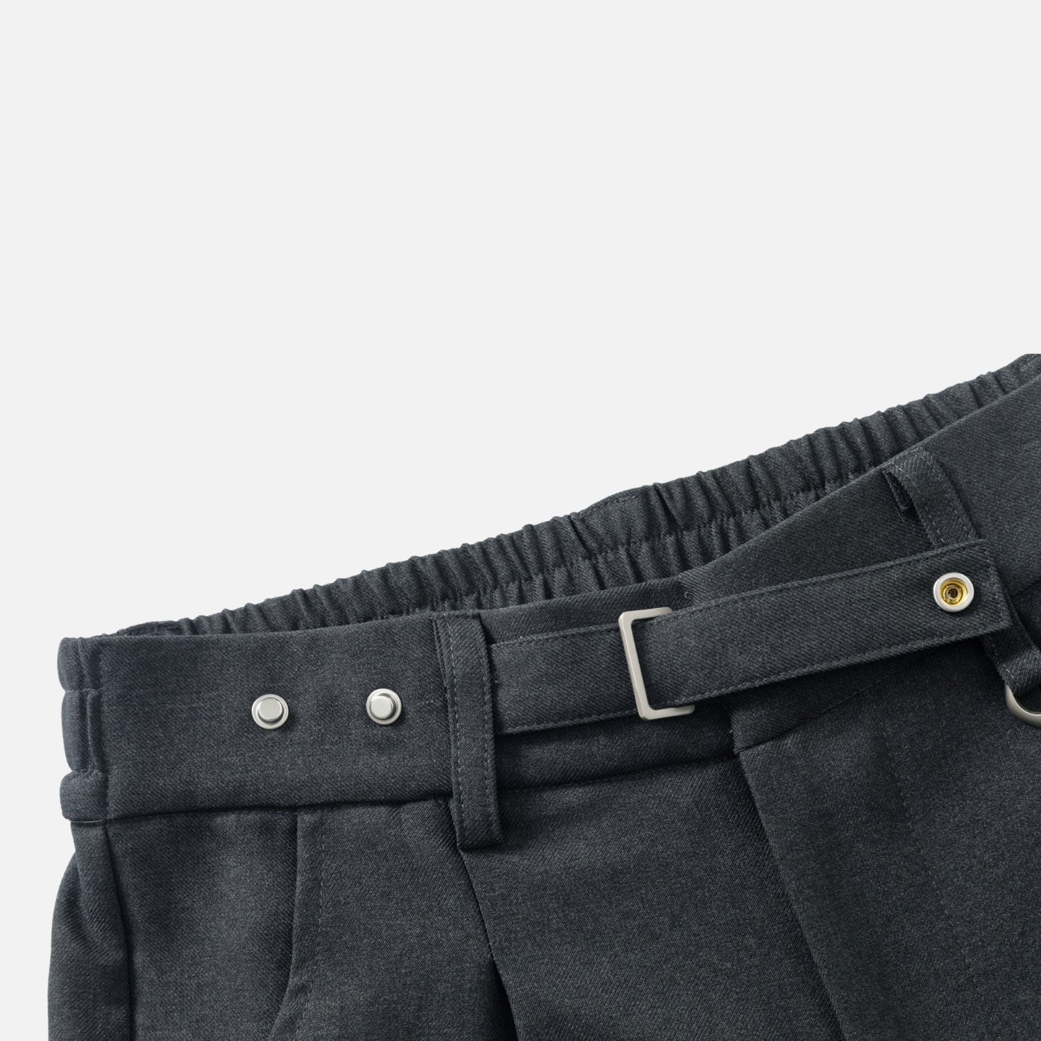 Old-Money Curved Tailored Pants