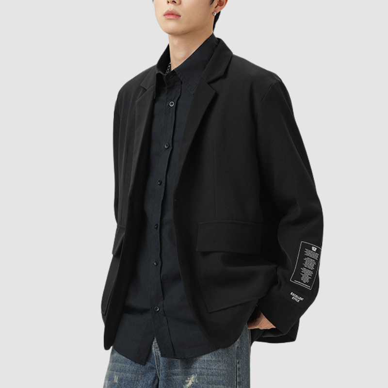 Patch Pockets Casual Blazer