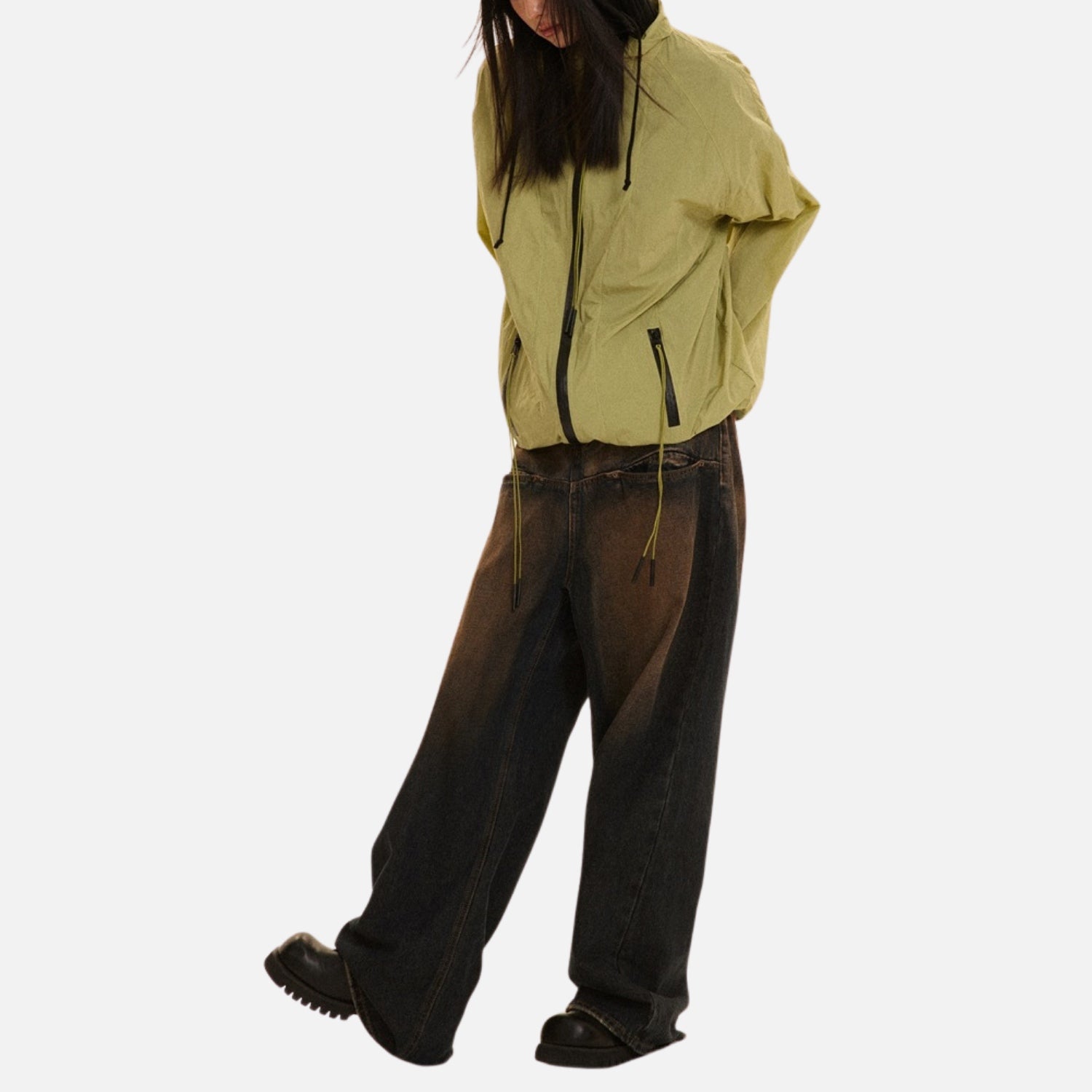 Vintage Athletic Stand-Collar Jacket