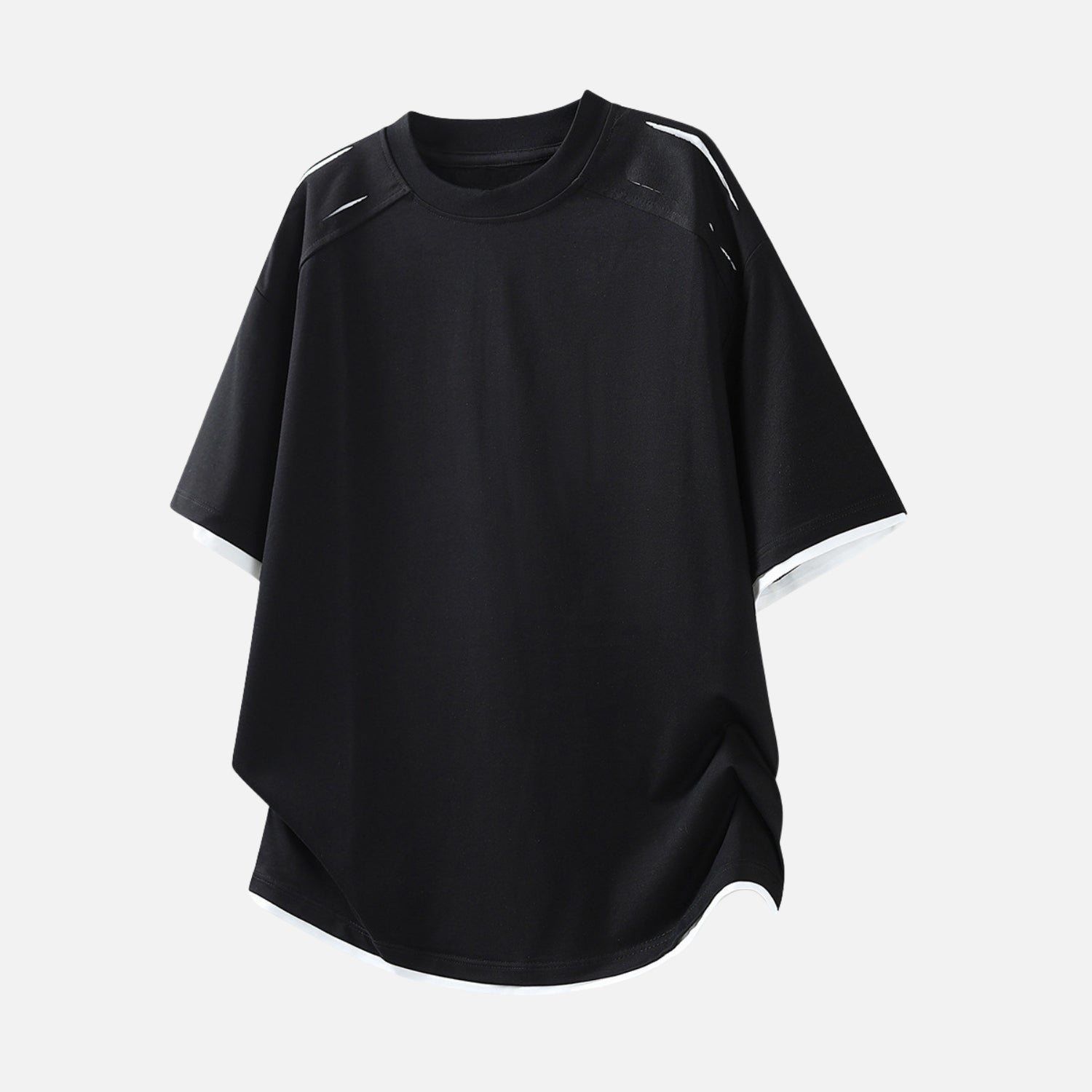Faux-Layered Letter Graphic Tee