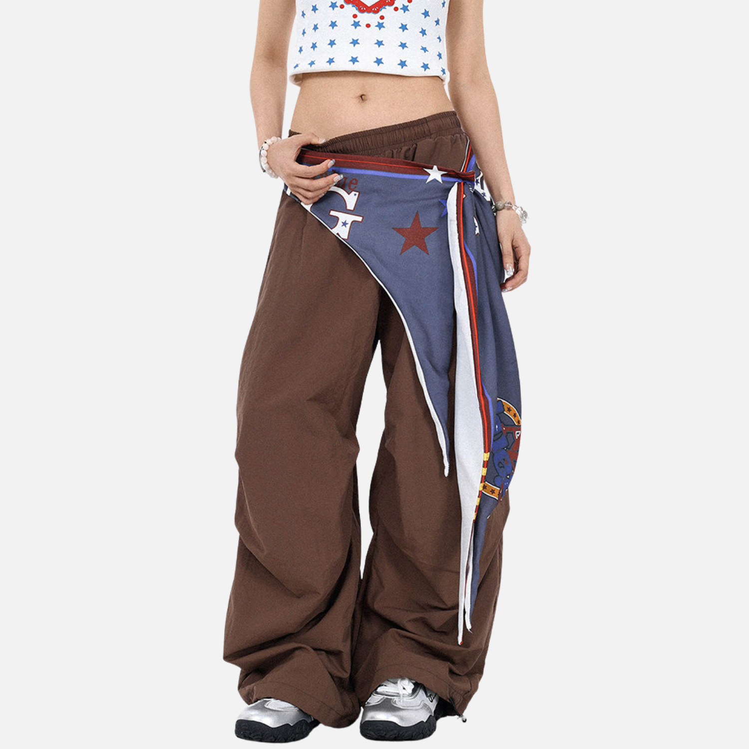 Vintage Paratrooper Wide-Leg Pants