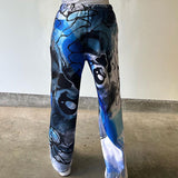Graffiti 3D Digital Printed Casual Pants