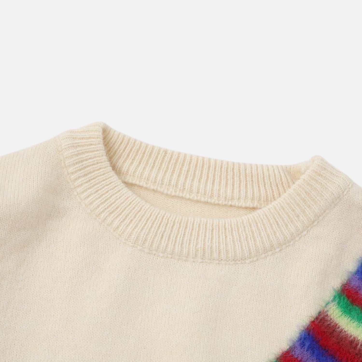 Pullover mit Farbblock-Stickerei und Hund