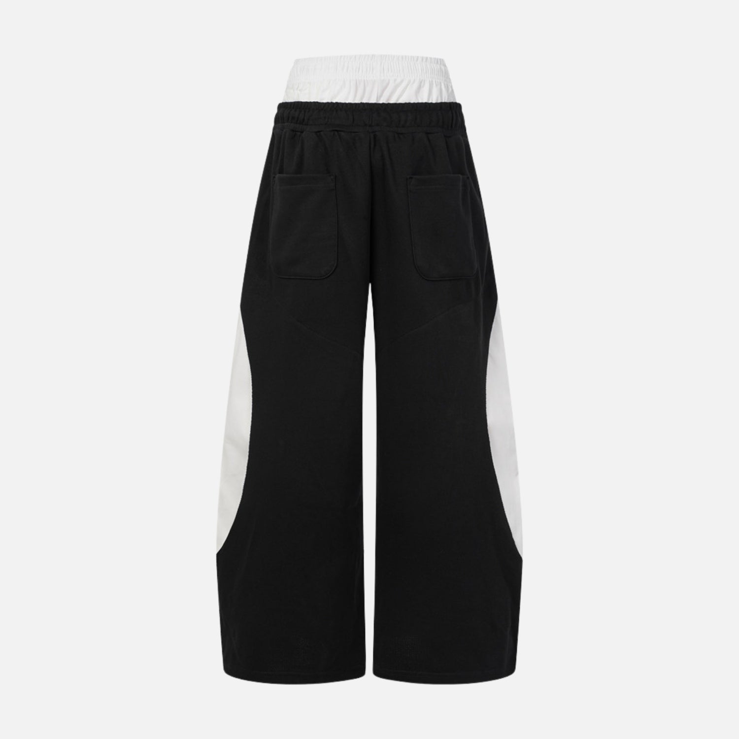 Double-Waist Wide-Leg Sweatpants