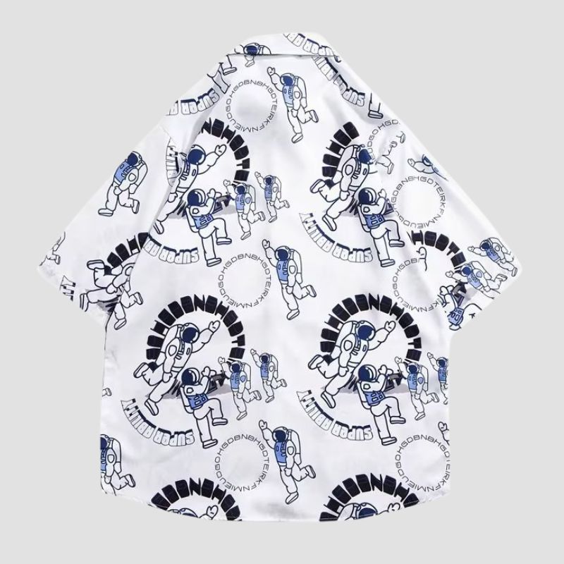 Hemden mit Astronauten-Print