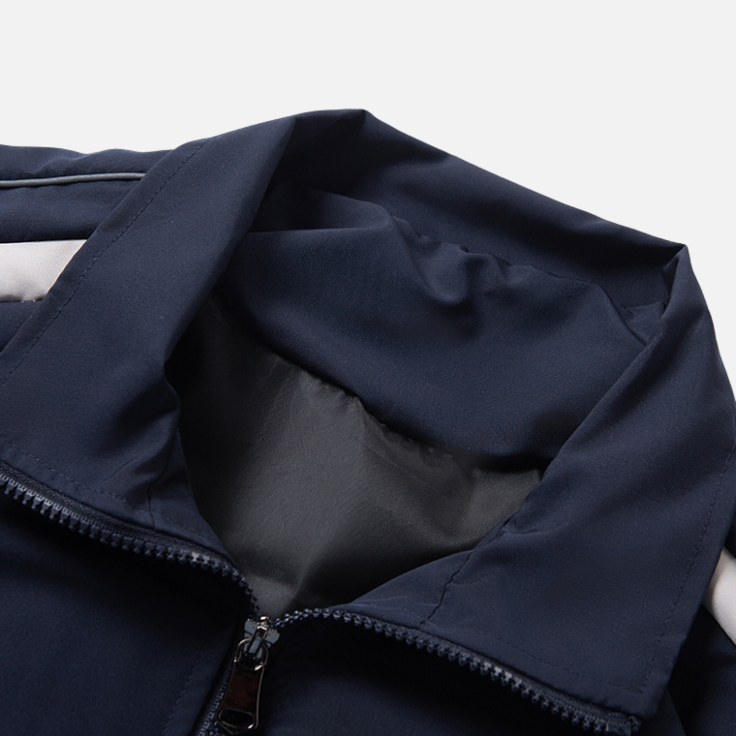 Chaqueta patchwork con cuello alto