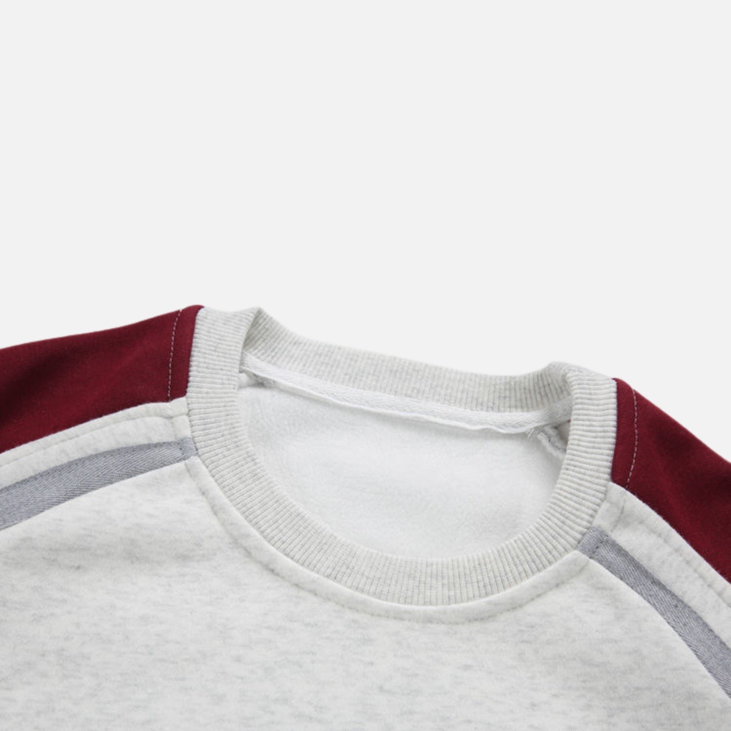 Contrast Panel Colorblock Crewneck Sweatshirt