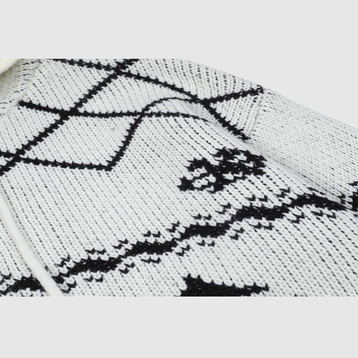 Cárdigan de punto navideño con capucha