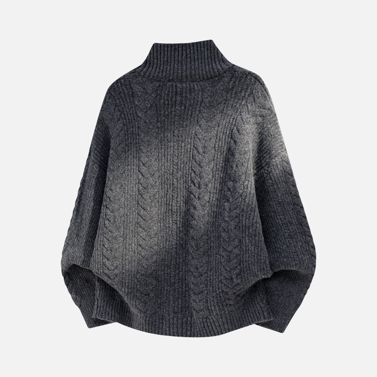 Vintage Cable Knit Zip-Up Sweater