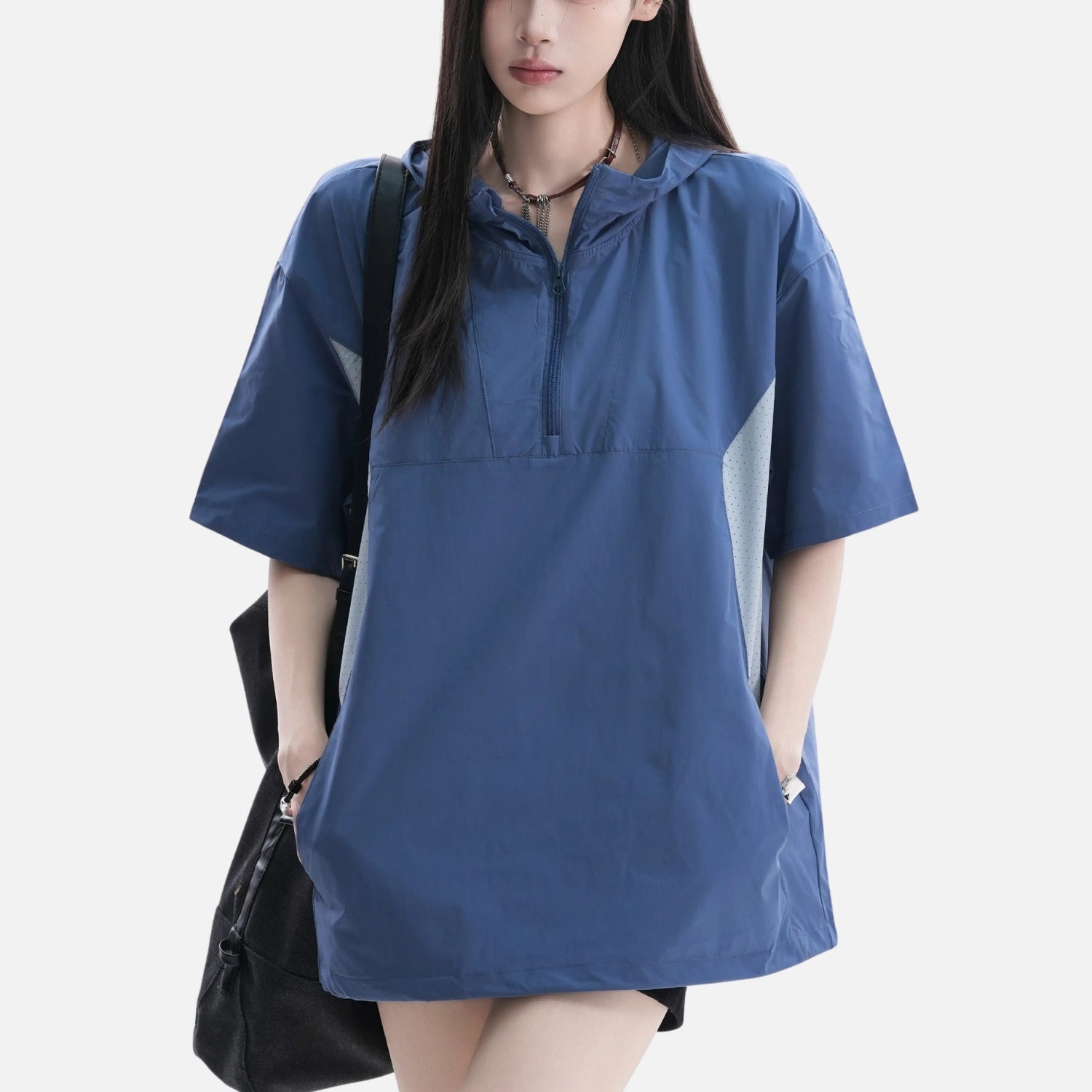 Colorblock Outdoor Hooded Tee