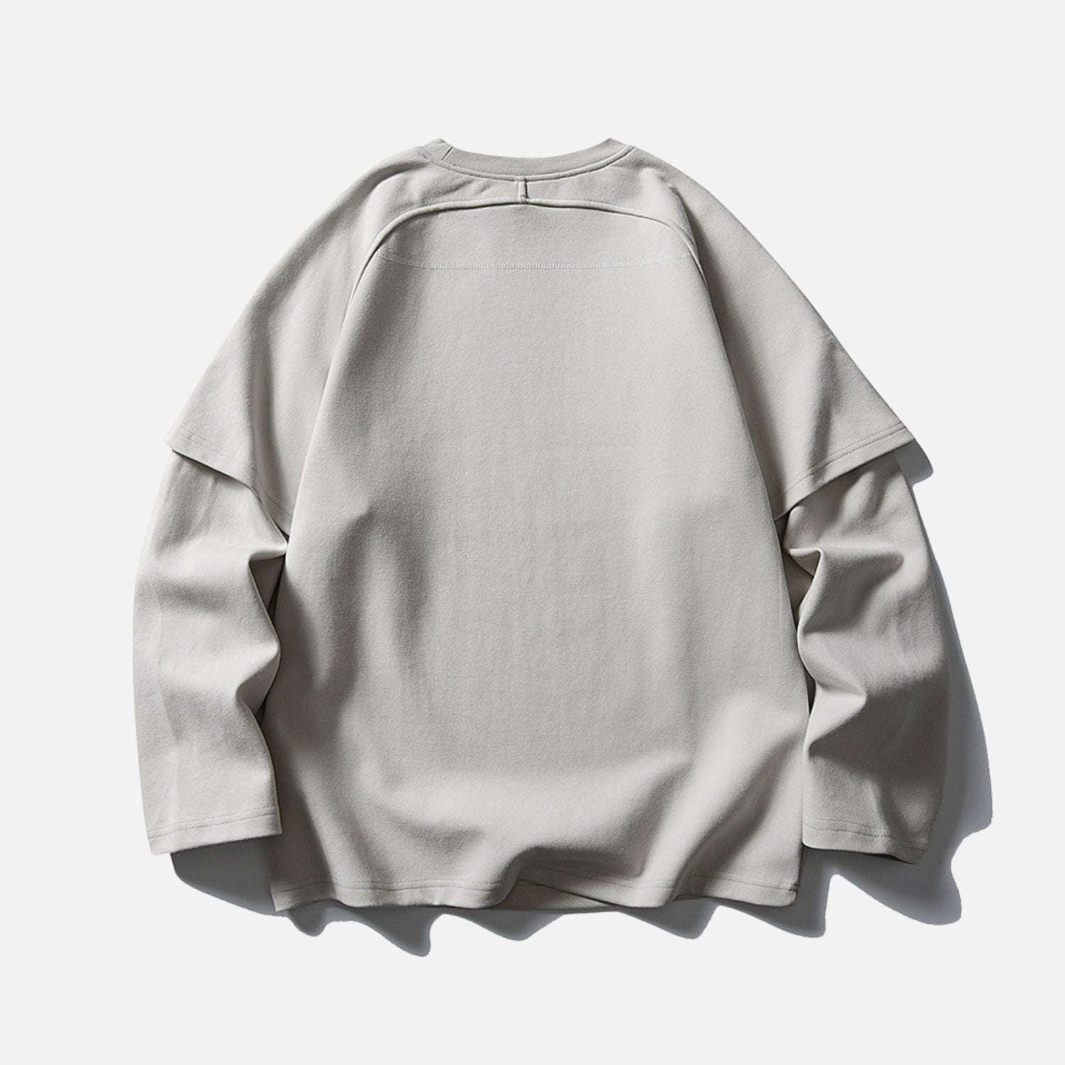 Droplet Print Layered Sweatshirt