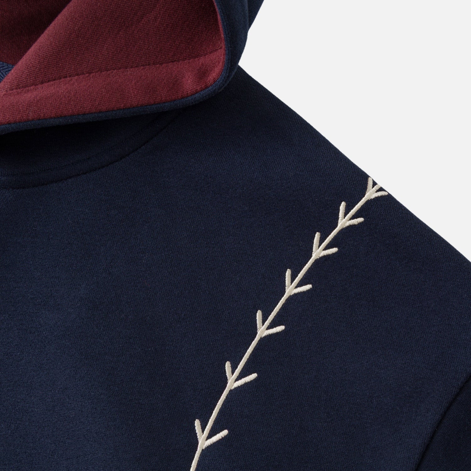 Heavyweight Vintage Contrast Embroidered Hoodie