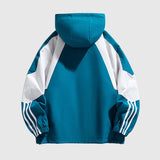 Hooded Color-Block Jacket