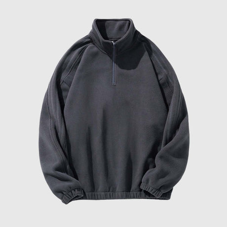 Solid Color Half-Zip Pullover