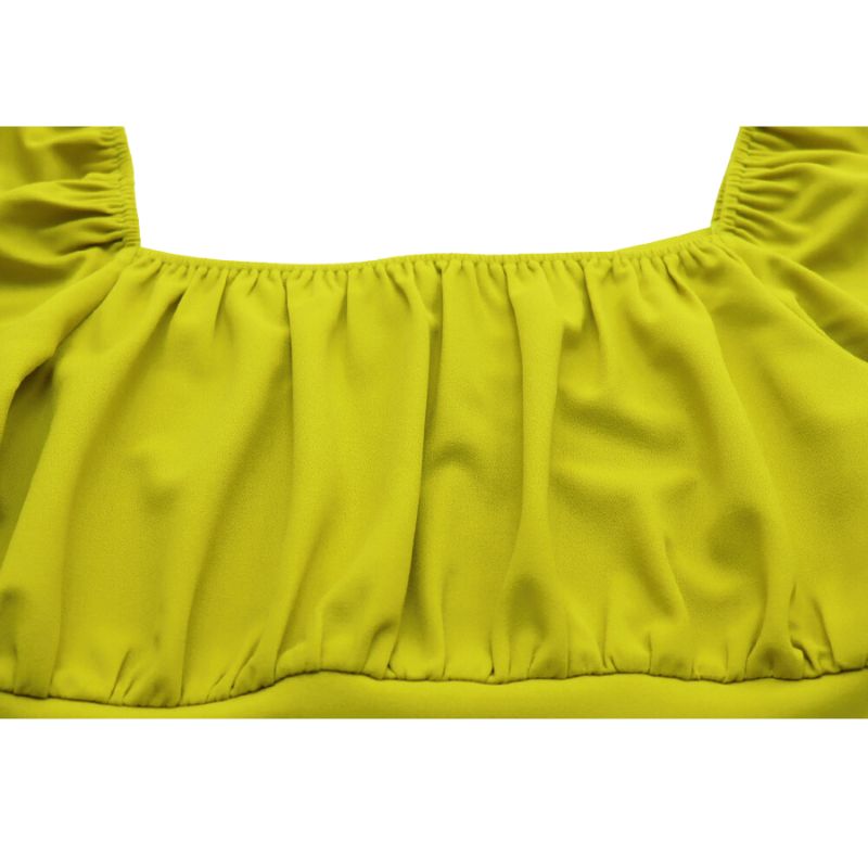 Off-Shoulder Crop Top & Split Skirt Set