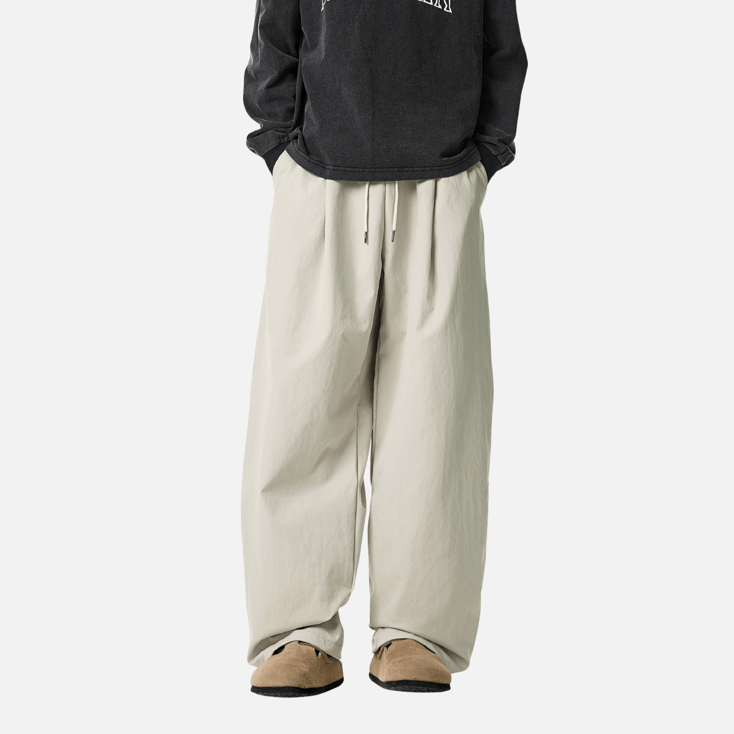 Pleated Blade Casual Joggers