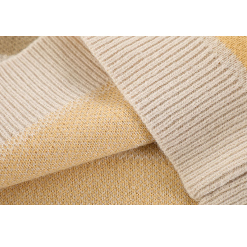 Color-blocked Stripe Sweater