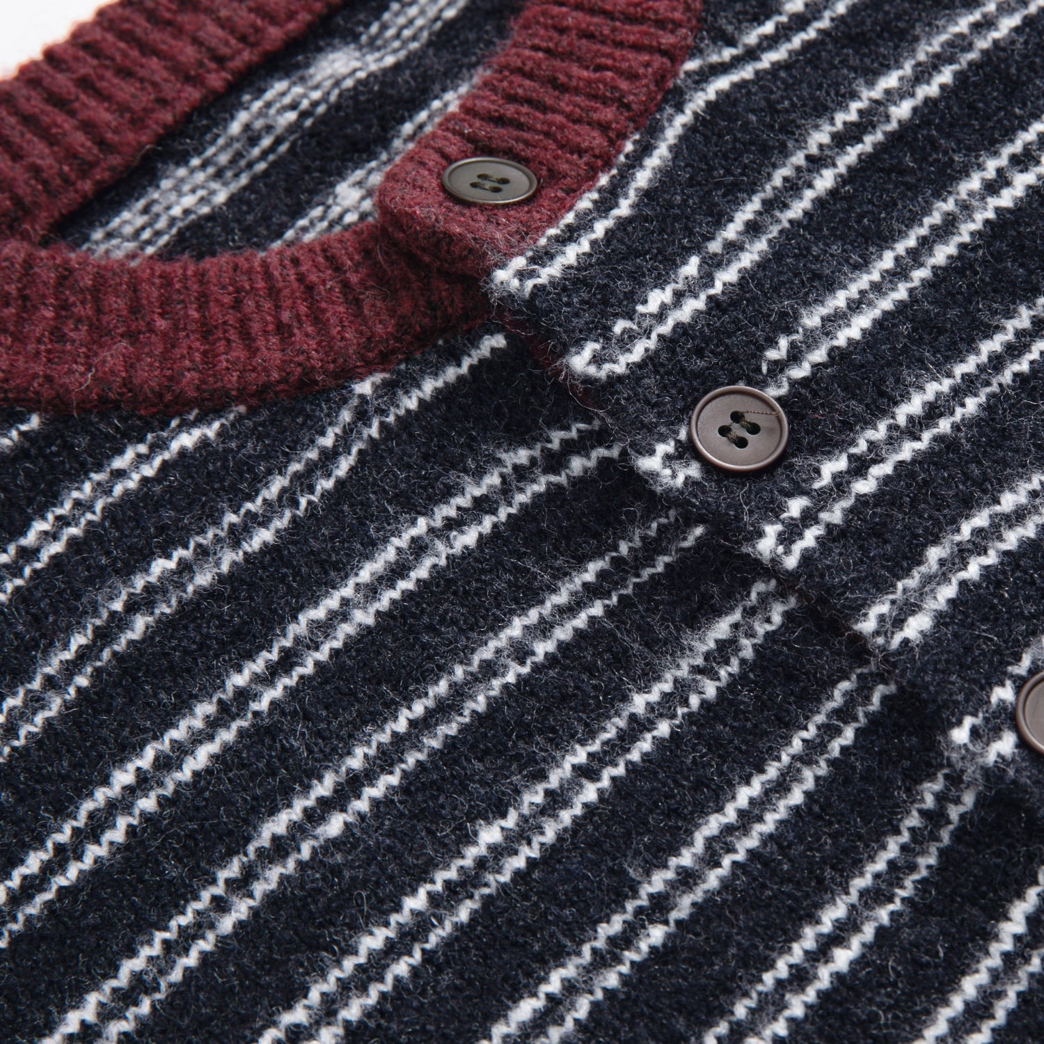 Vintage Colorblock Henley Sweater