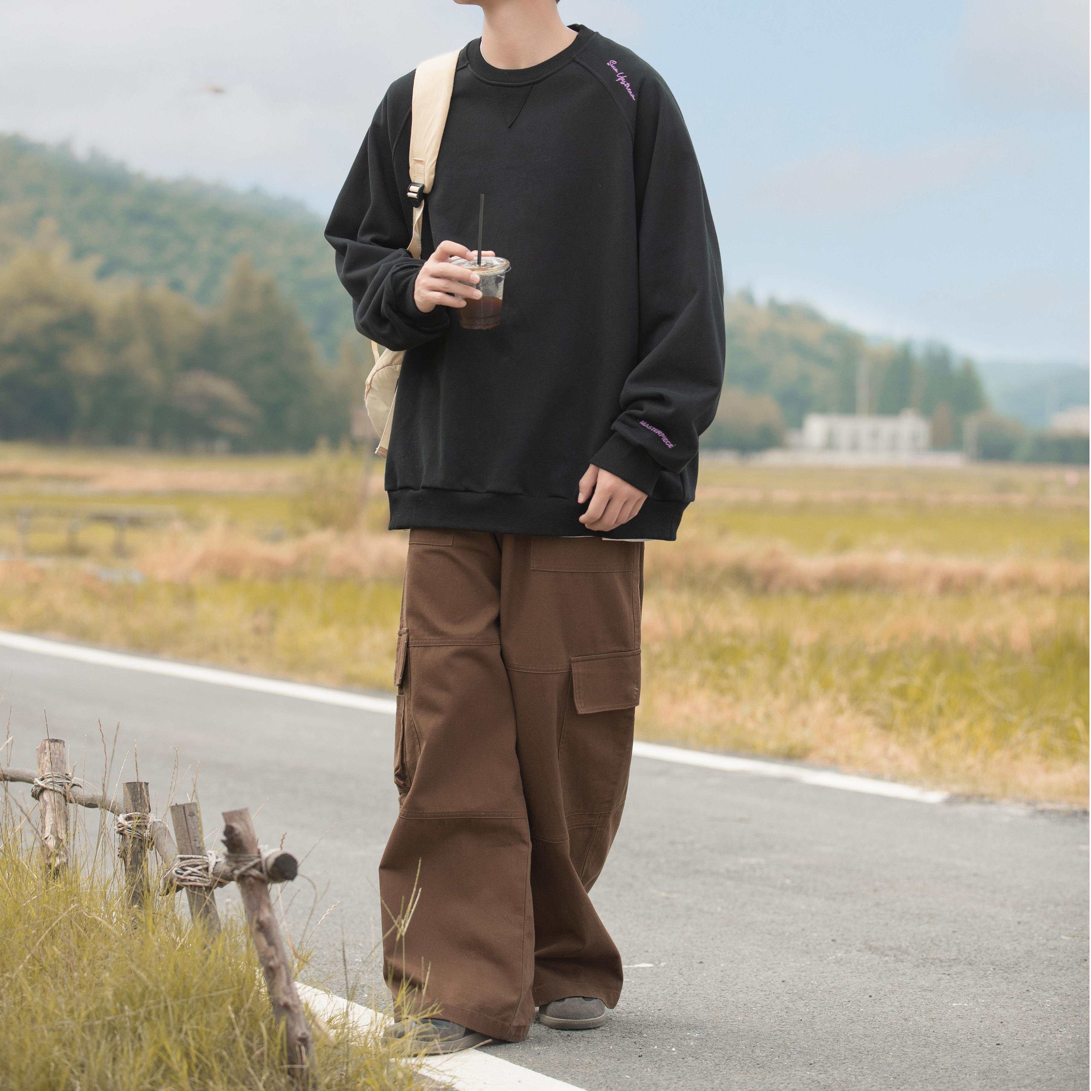 400G Colorblock Embroidered Sweatshirt