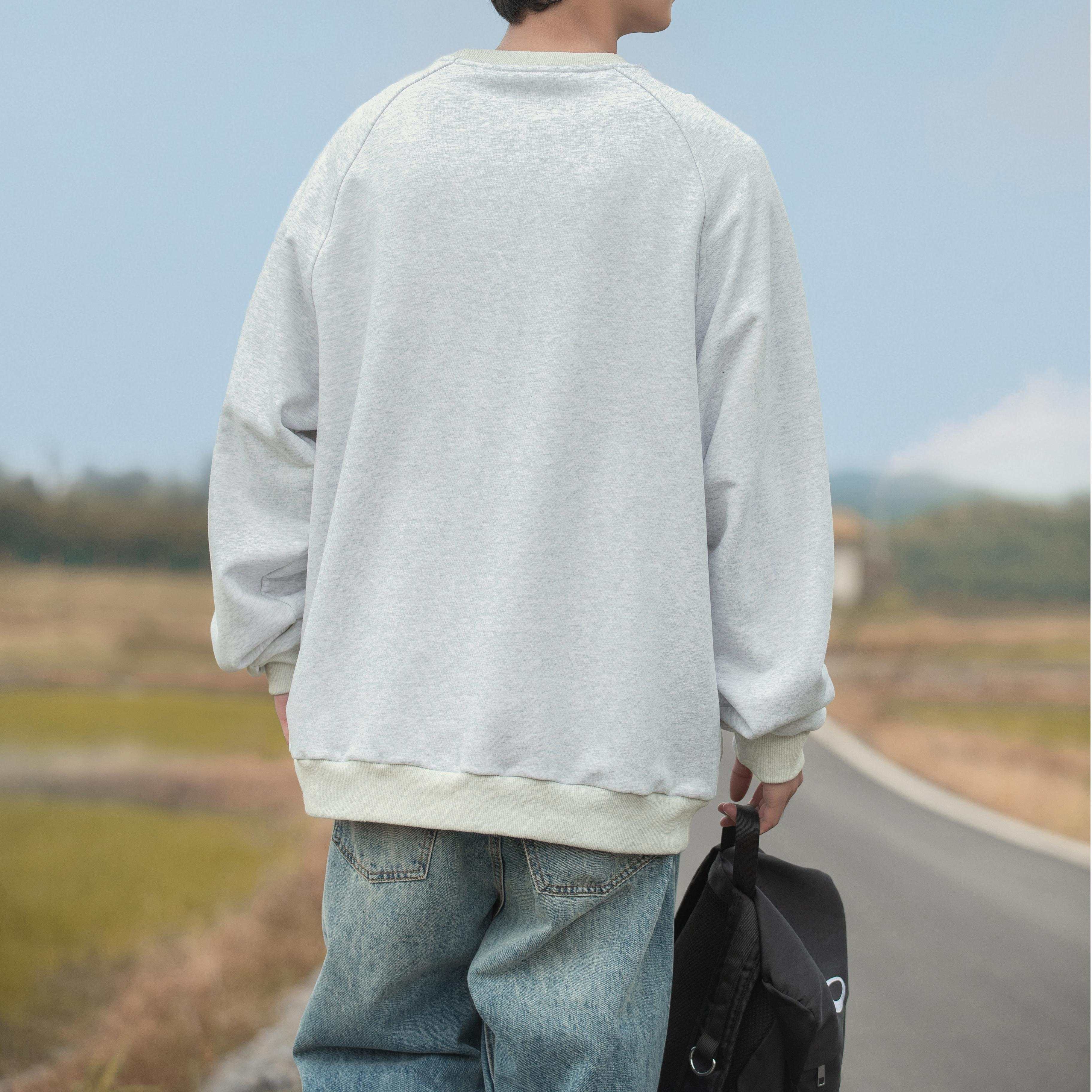 400G Colorblock Embroidered Sweatshirt