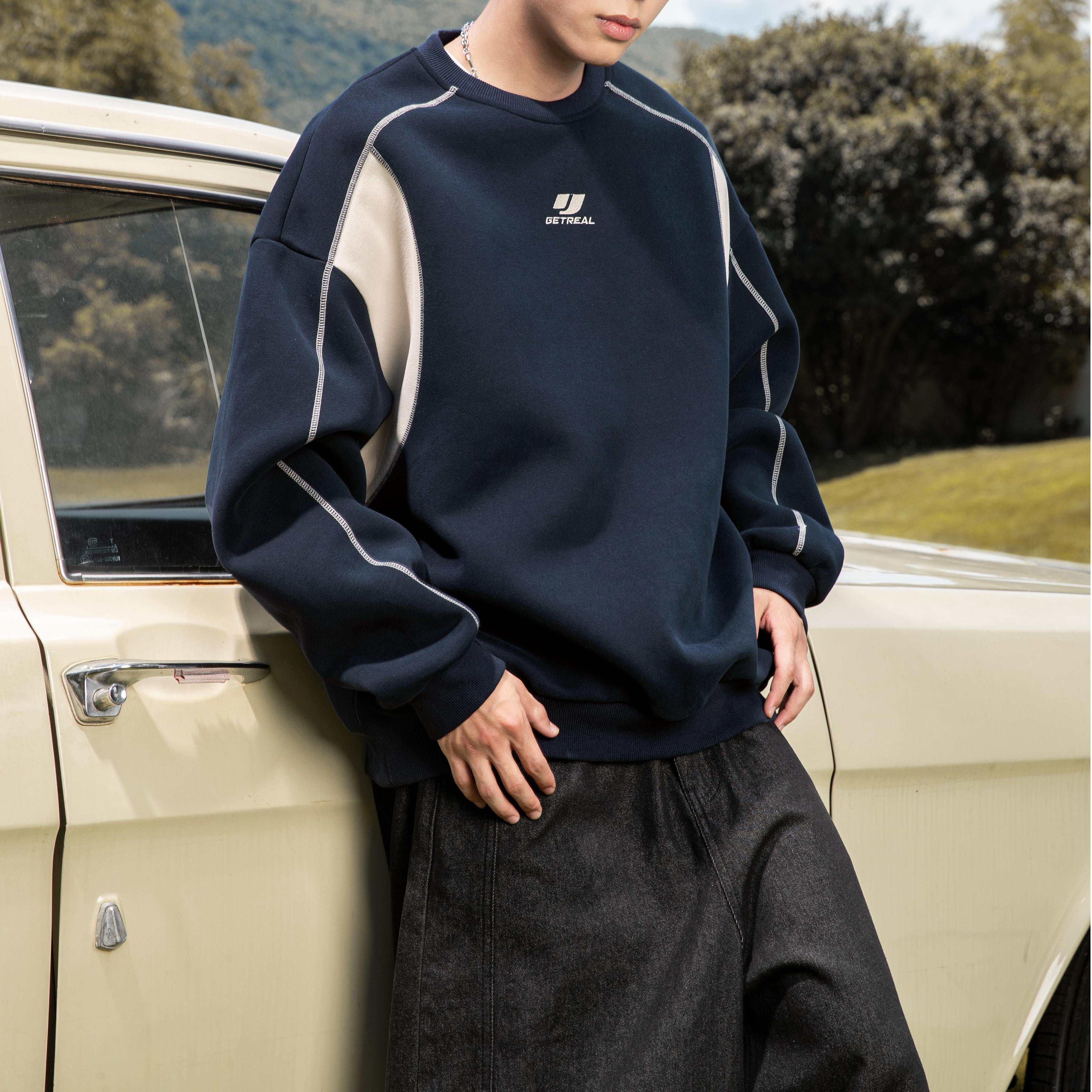 Colorblock Stitch Heavyweight Sweatshirt