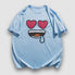 Cartoon Emoticon Printed Tee