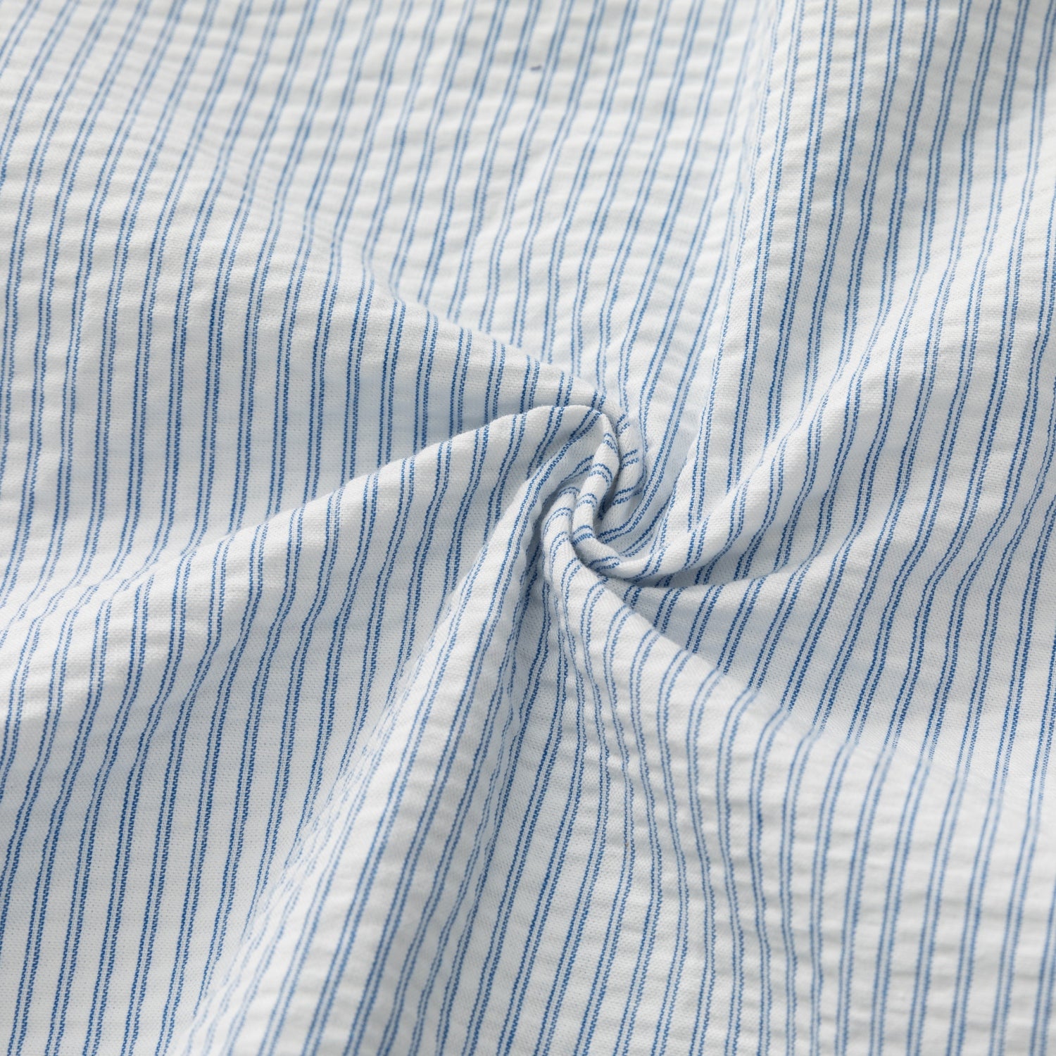 Japanese Zip-Up Striped Shirt Jacket