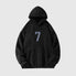 Number “7” Print Hoodie