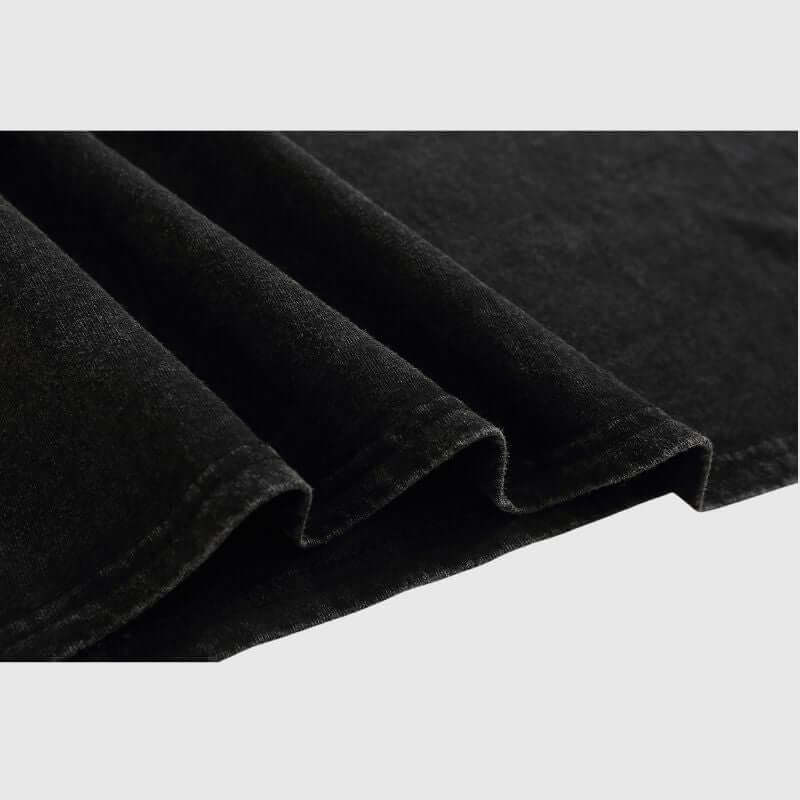 T-Shirt aus gewaschener Baumwolle mit Blumenmuster